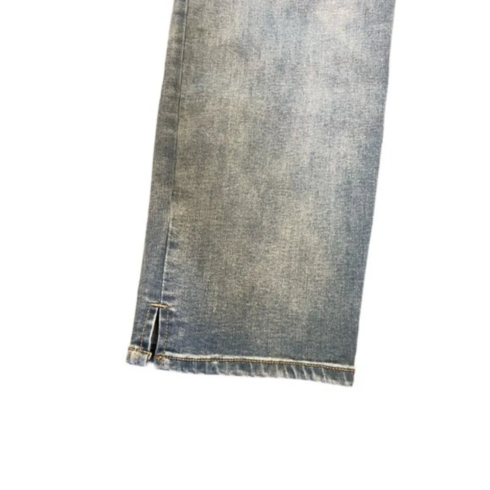 NYDJ NWT Curves 360ā Slim Straight Ankle Jeans w/ Side Slits Light Wash Size 8 - Image 5