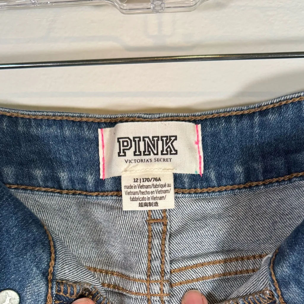 Vintage Victoria's Secret PINK Y2K Denim Cut-Off Shorts - Image 4