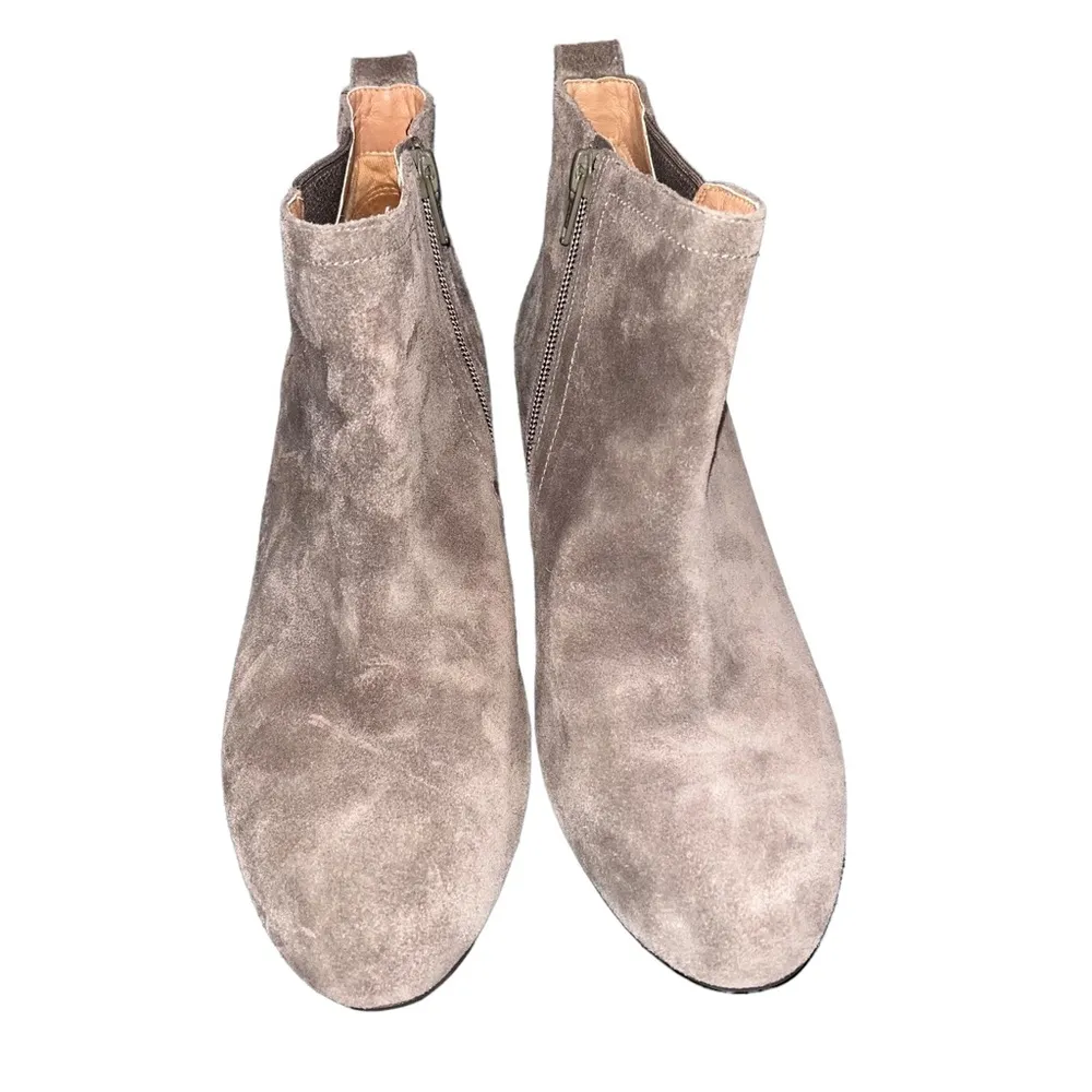 Vionic Gray Suede Paloma Wedge Booties - Image 4