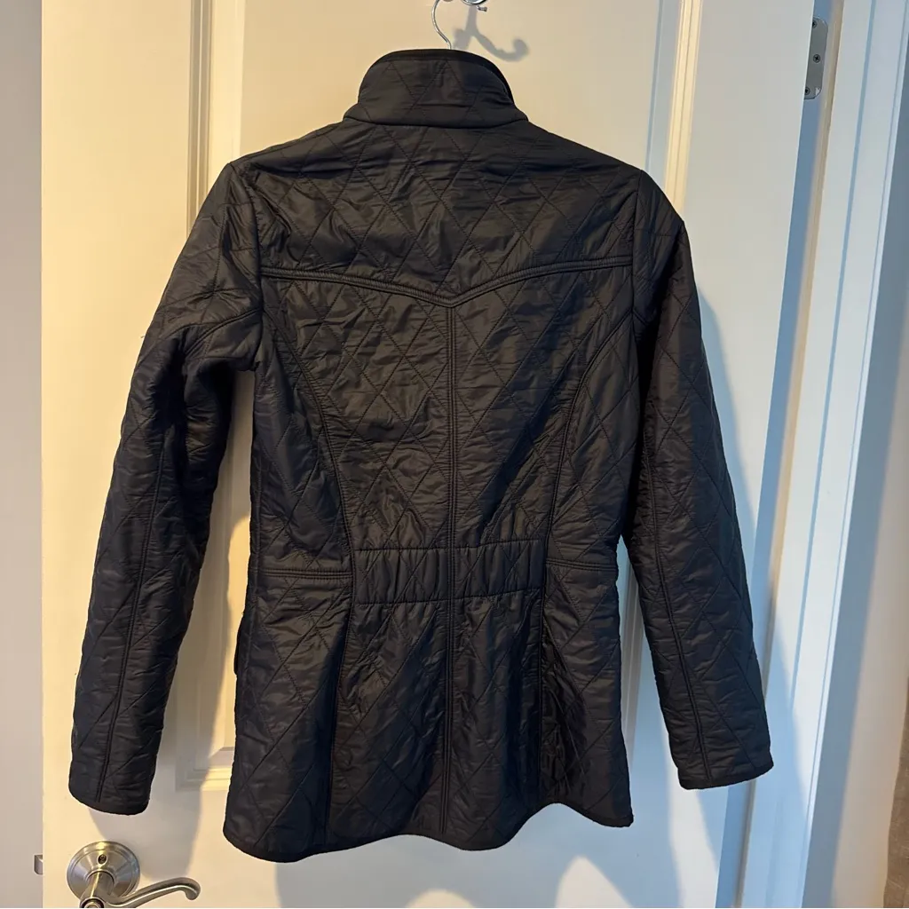 Barbour Black Cavalry Polarquilt Utility Jacket | Size 4 - Image 7