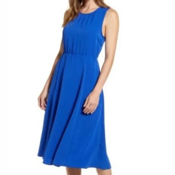 NEW Bobeau Royal Blue Sleeveless Midi Dress - Image 2