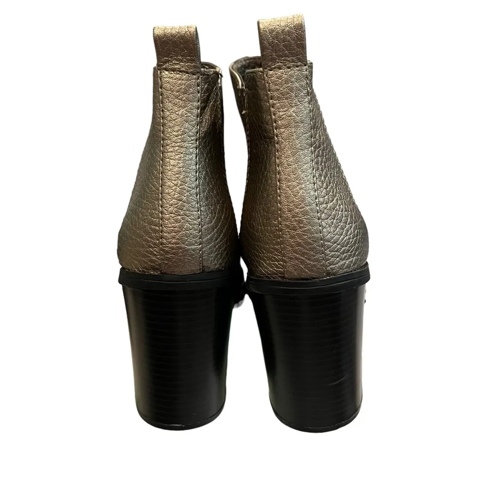 Sam & Libby Bronze Metallic Ankle Boots - Image 7