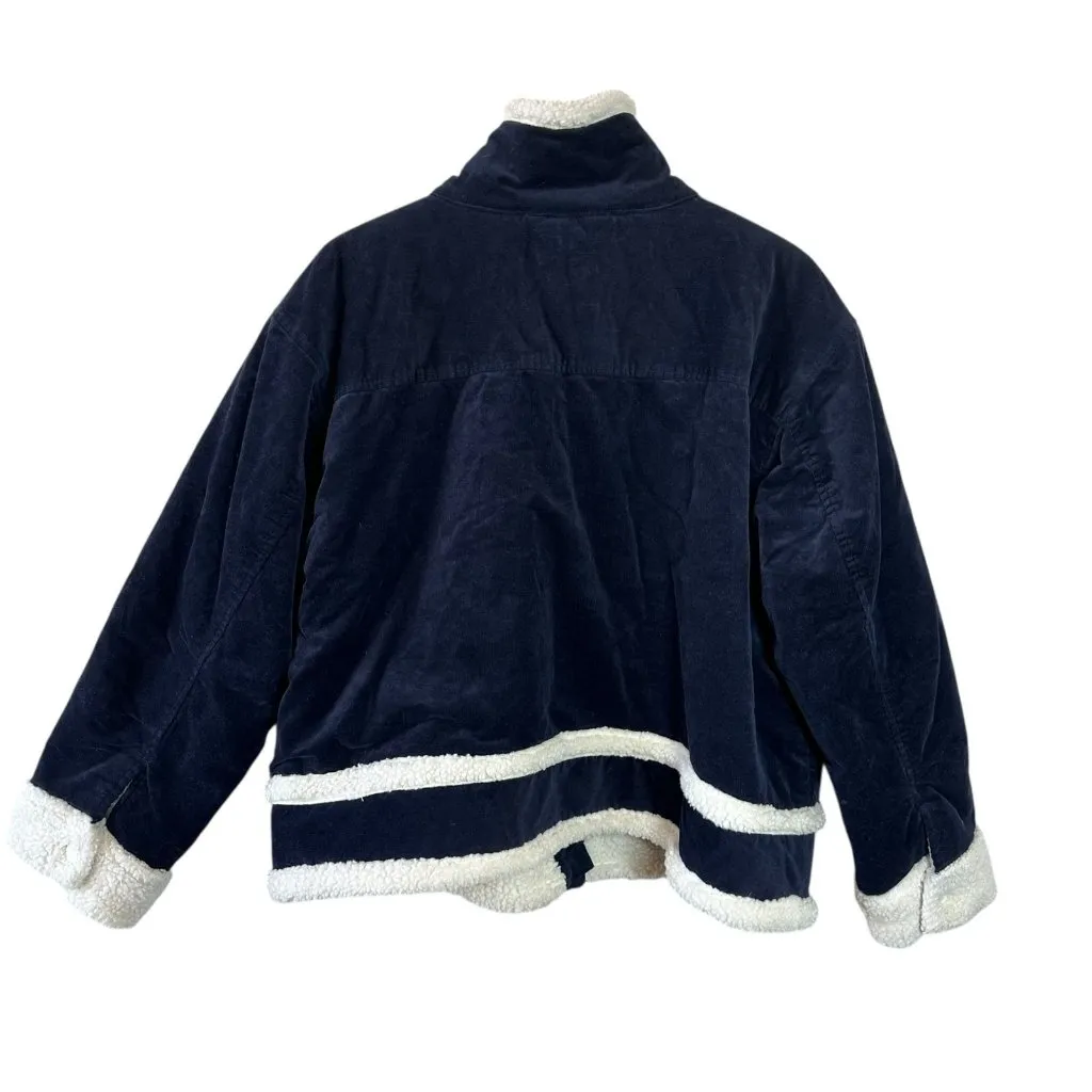 NWT Free Assembly Navy Corduroy Sherpa - Image 6