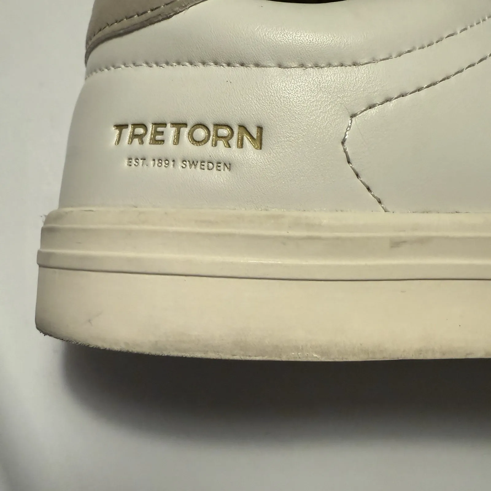Tretorn Shoes Womens Size 8 White Beige Leather Serve Low Top Casual Sneakers - Image 2