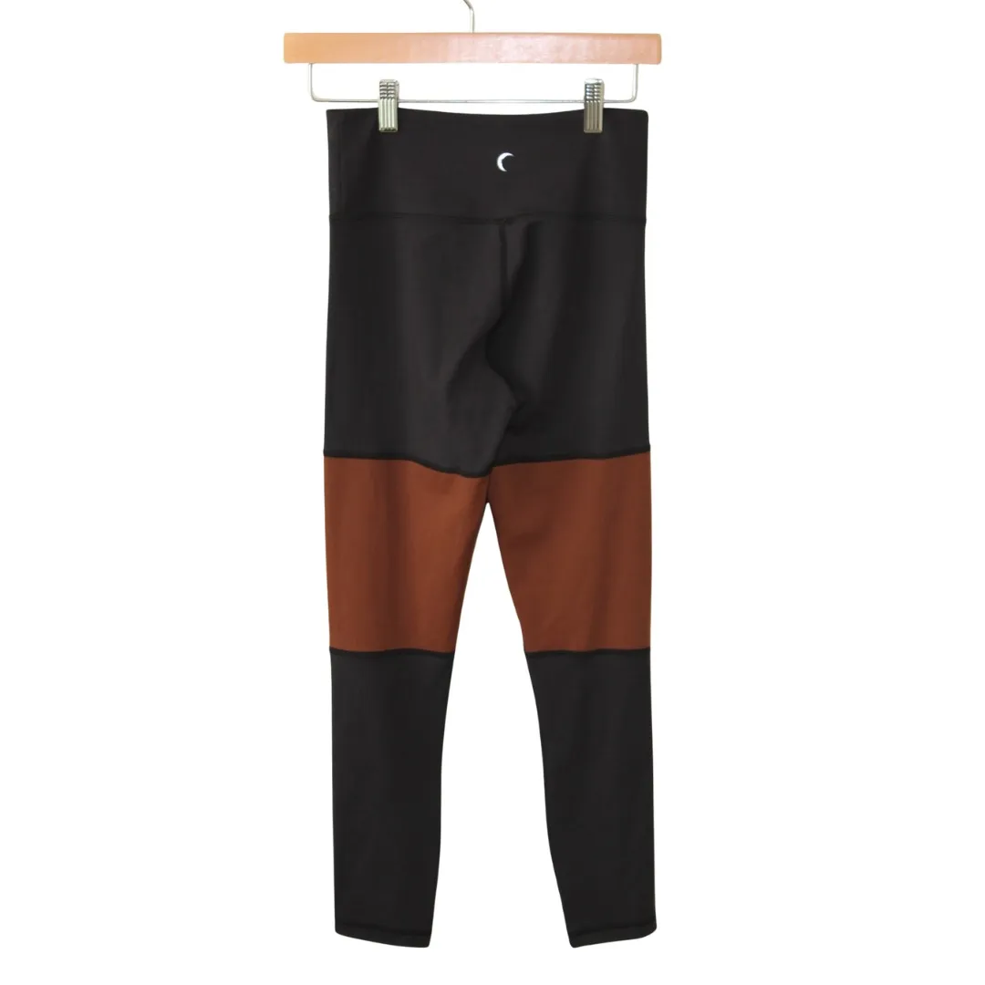 Zyia active‎ leggings 4 black brown color block - Image 3