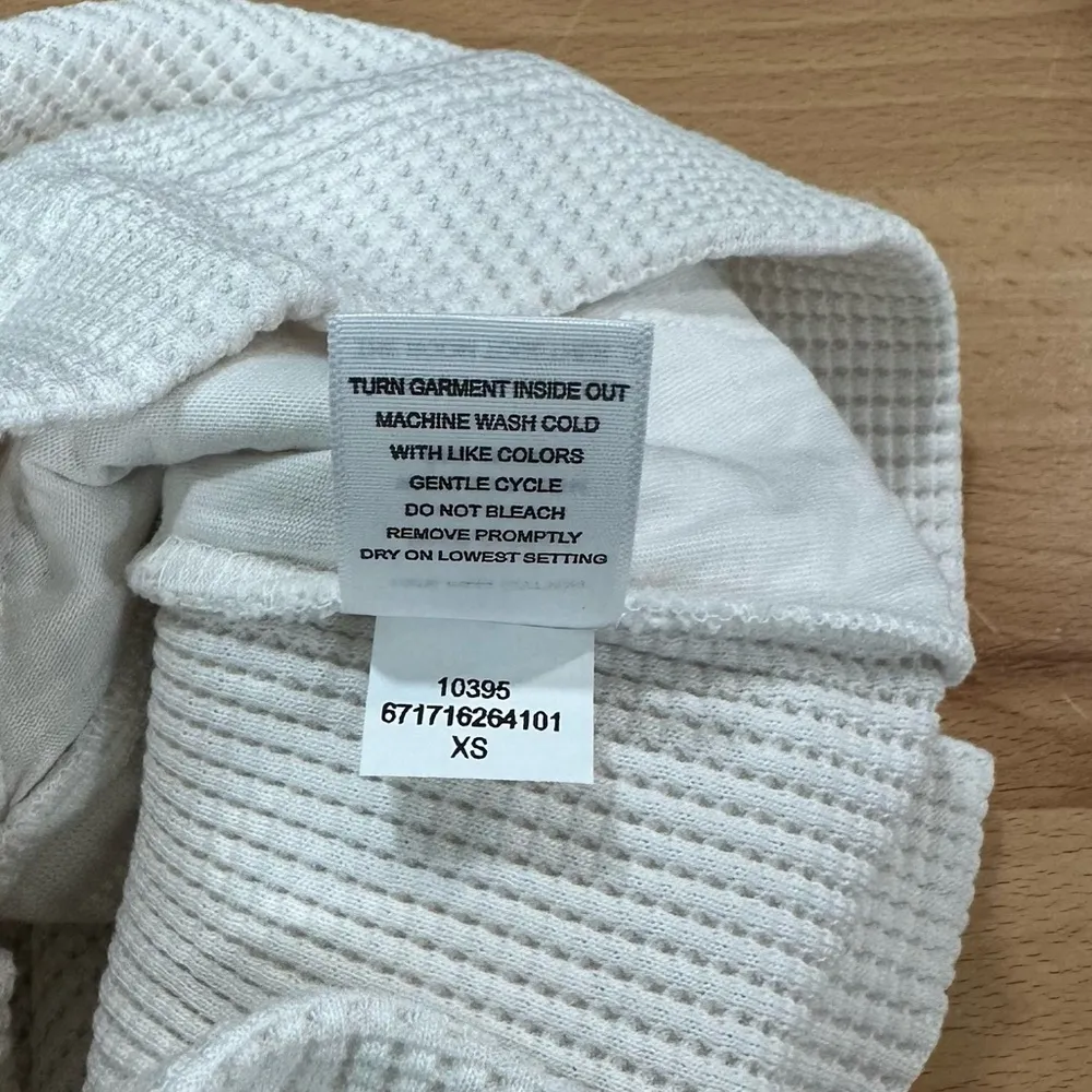 AYR Waffle Cone Shorts Pima Cotton Seashell NEW 
Size XS Comfort Loungewear - Image 6