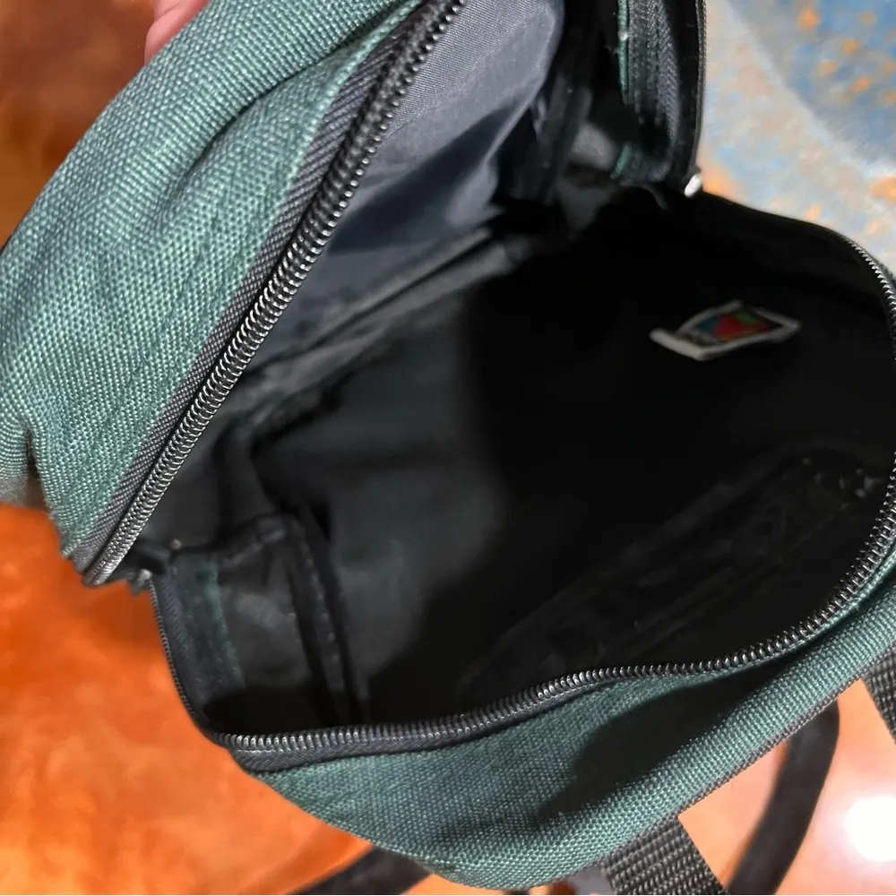 Vintage Disney Mickey Unlimited Mini Backpack Hunter green burgundy navy 90s - Image 4