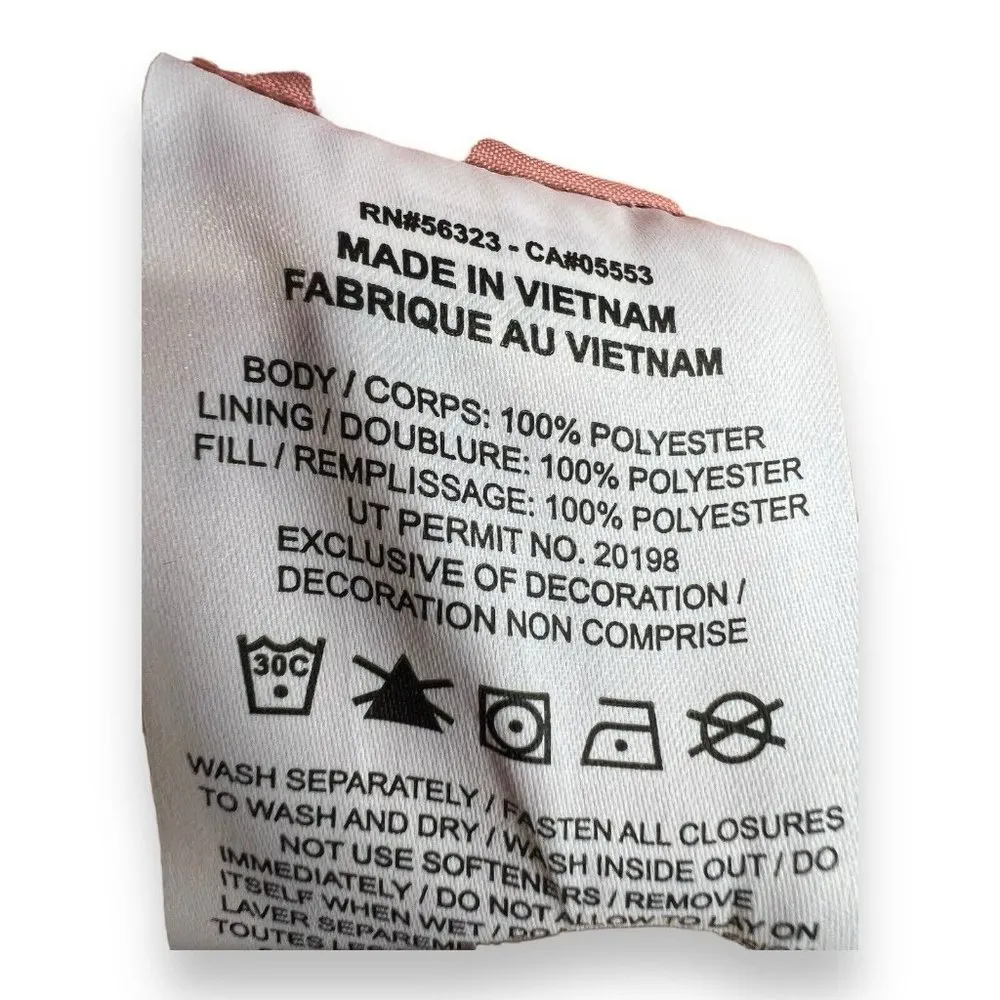 Nike Sportswear Classic Women Sz XL Puffer Pink Vest Therma-FIT Oversized - Image 9