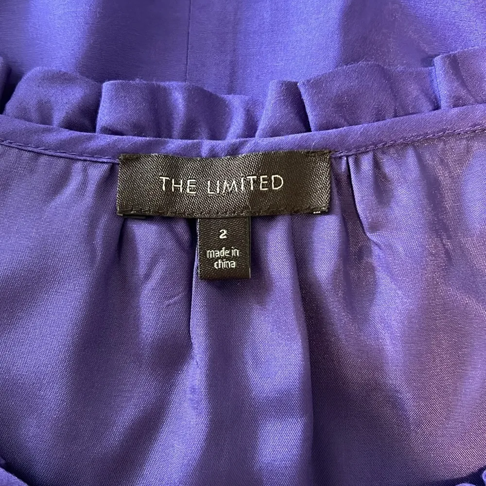 Limited Women’s Short Sleeve Purple Knee Length Purple Dress With A Belt RR4 - Image 3