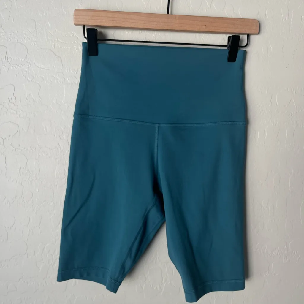 Lululemon Align Super High Rise Shorts Desert Teal 8 - Image 6