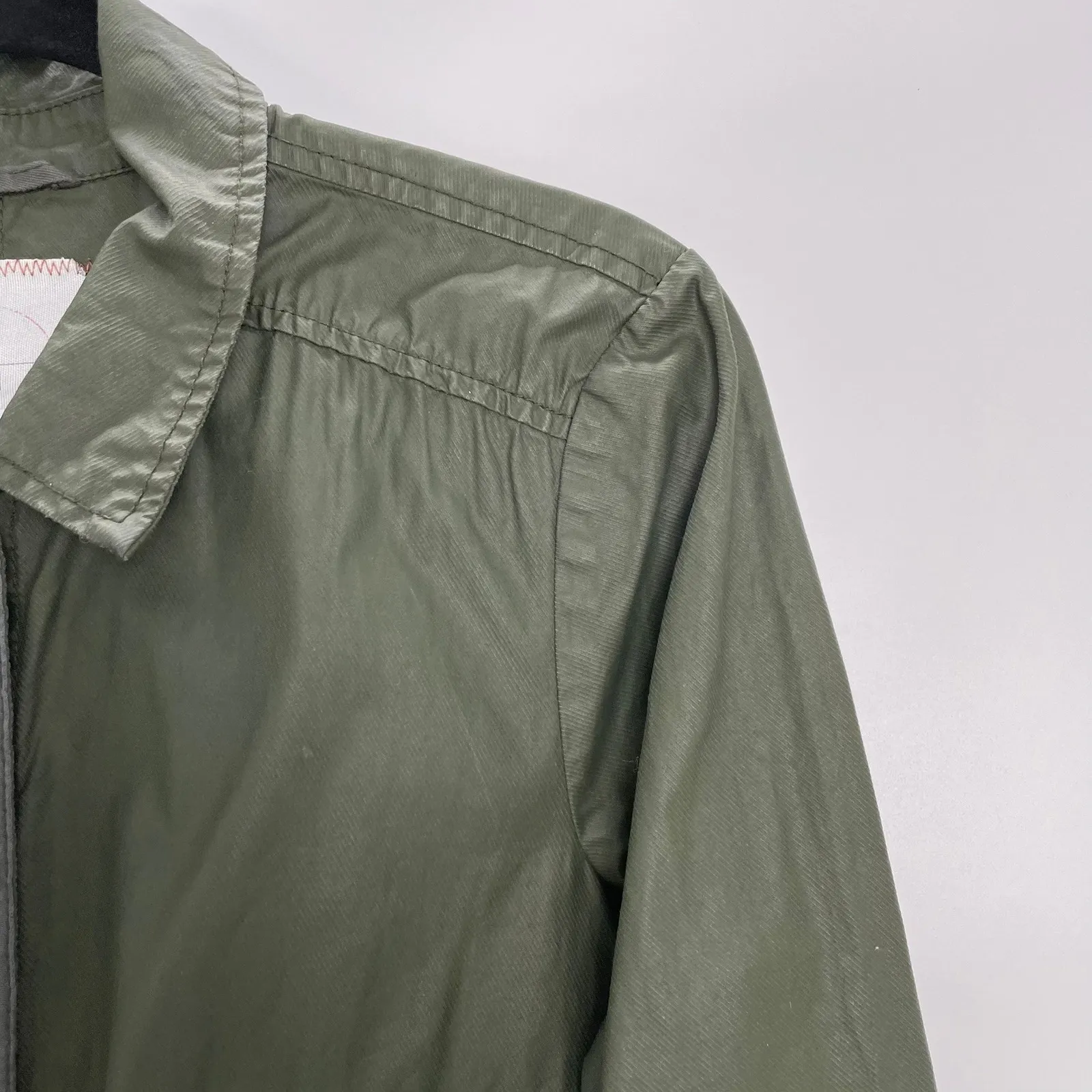 Hei Hei Women's Olive Green Cotton Button Down Utility Gorp Core Jacket Medium - Image 10