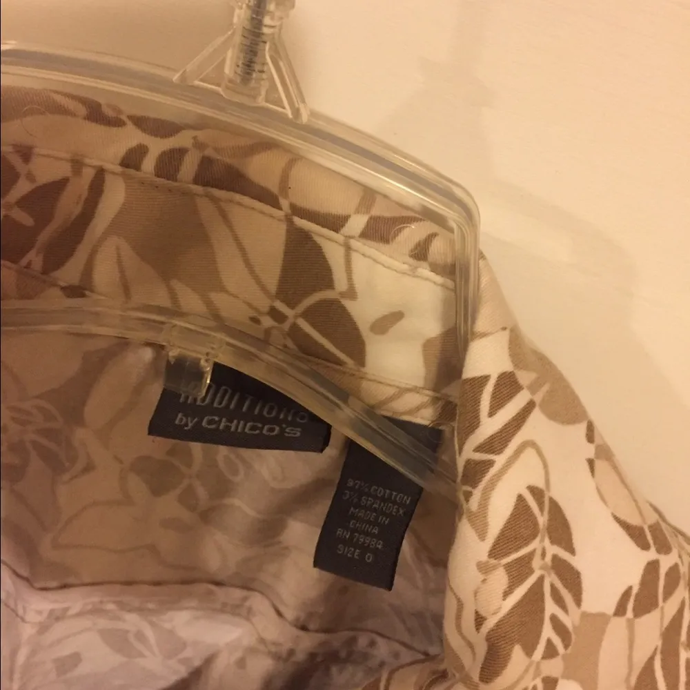 ⭐️ Additions by Chico's Beige & White Floral Jacket - Image 3