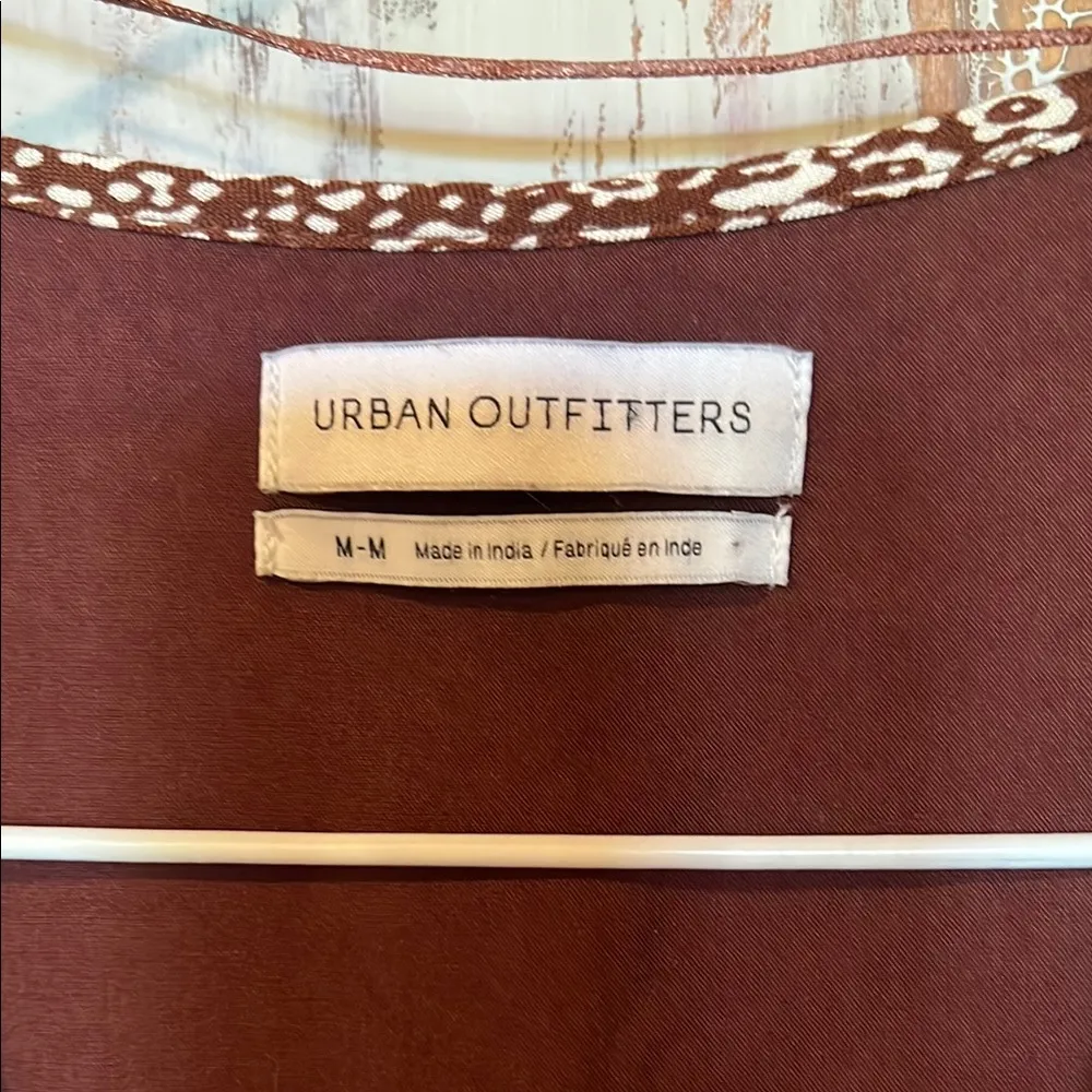 Urban Outfitters UO Brown / Burgundy and White Floral Romper - Image 4
