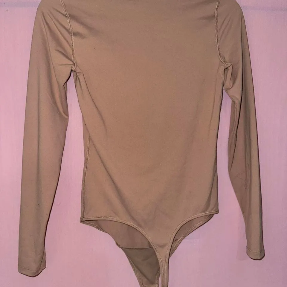 Abercrombie & Fitch Tan SOFT A&F collection thong bodysuit - Image 5