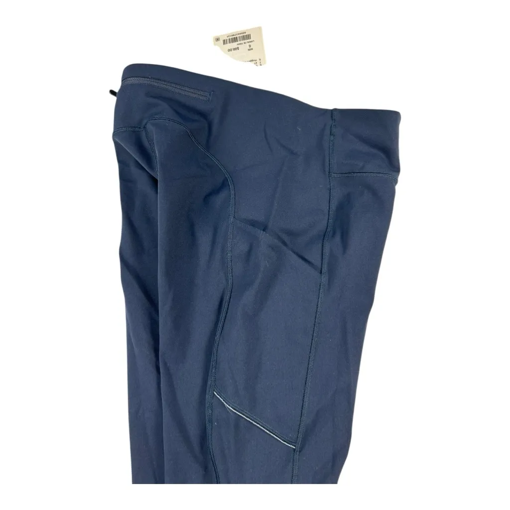 Lululemon Speed Up Crop 21” with Pockets – True Navy, Size 6 (NWT) Blue - Image 14