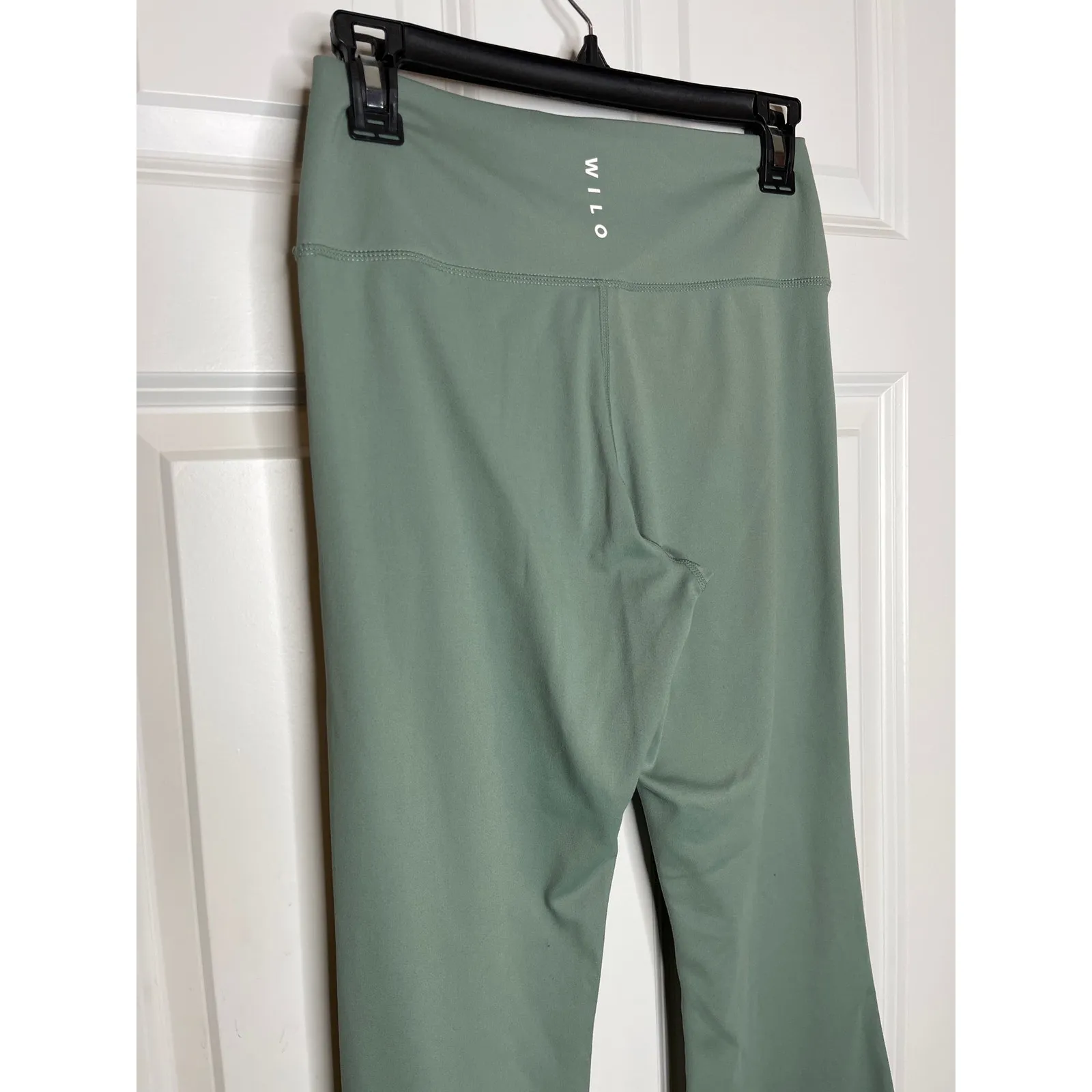 Wilo Sage Green Pull On Flare Yoga Pants - Image 2