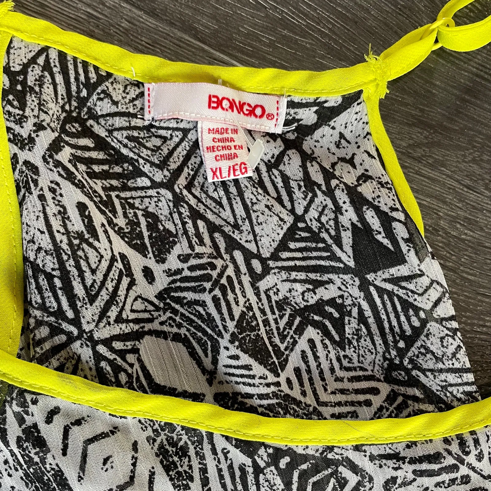Bongo Tank Top Womens XL Sheer - Image 3