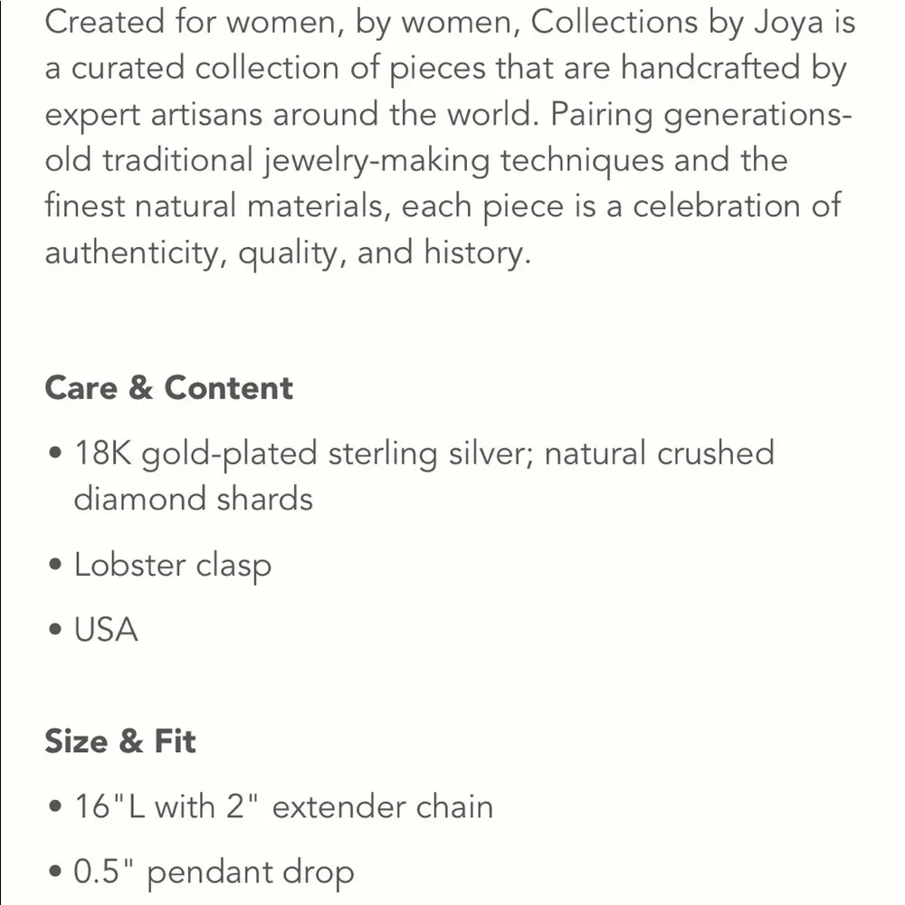 Anthropologie Joya Deco Diamond Monogram Pendant Necklace Letter A NEW - Image 9