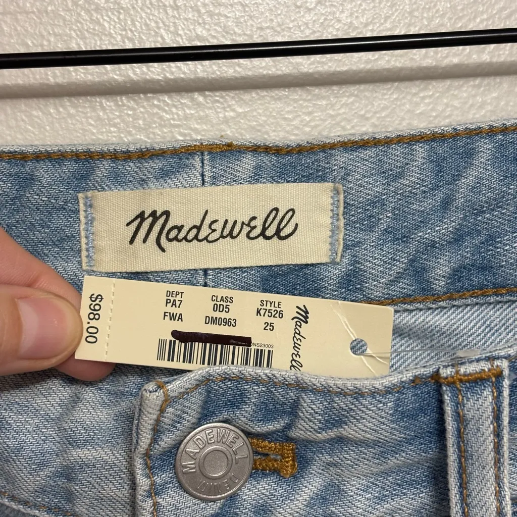 NWT Madewell The Curvy Perfect Vintage Jean in Fitzgerald Wash - Size 25 - Image 5