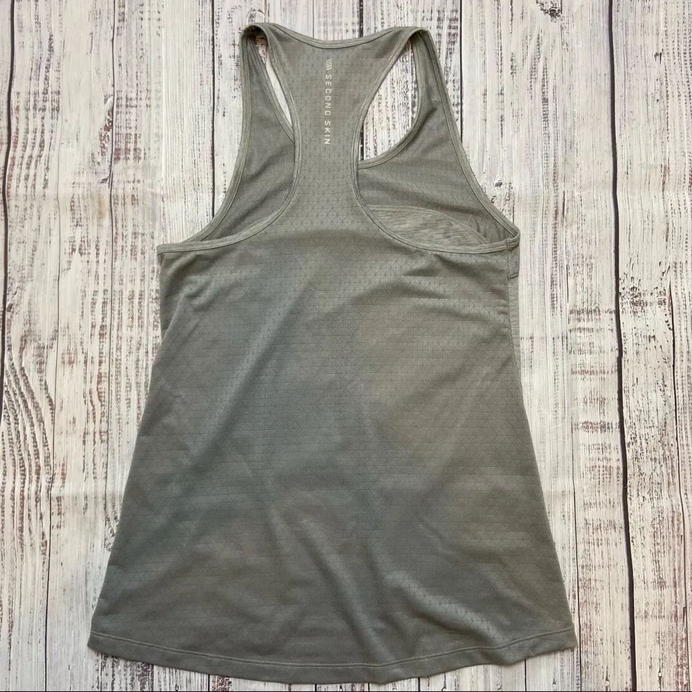 Second Skin Gray Racerback Tank Top. Size XS. EUC - Image 3