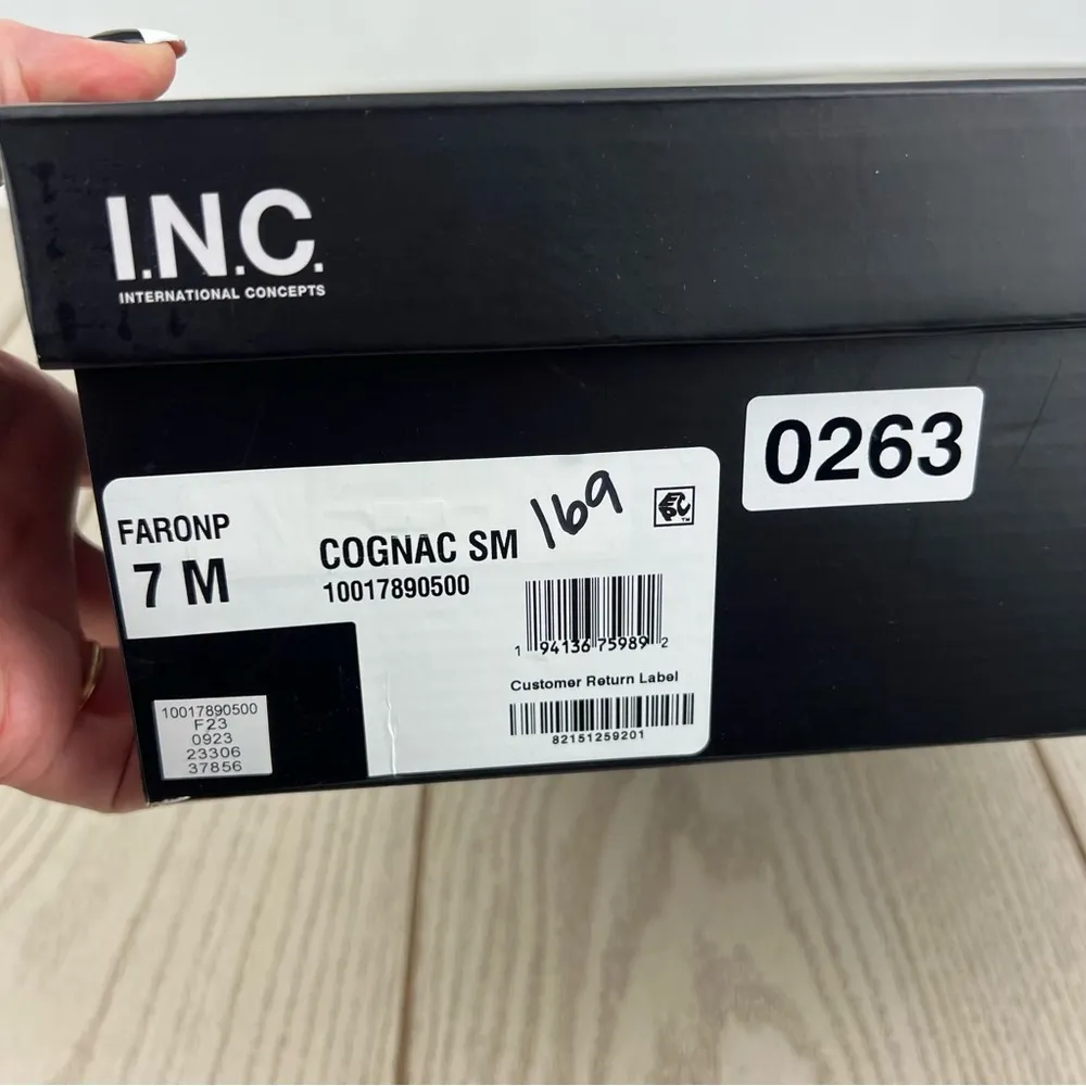 I.N.C. International Concepts Women's Faron Knee High Riding Boot 7M Cognac $130 Brown Size 7 - Image 7