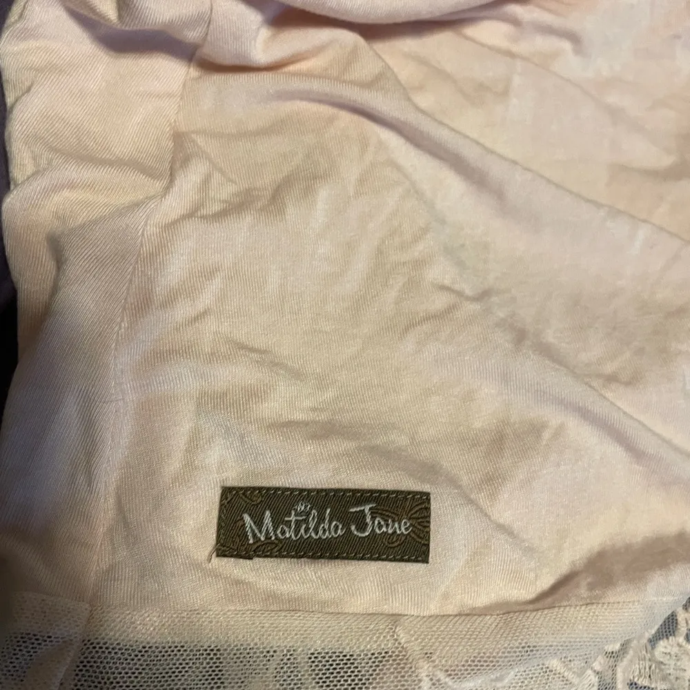 Matilda Jane Pink Lace Trim Slip Dress Nightgown Sz S - Image 5