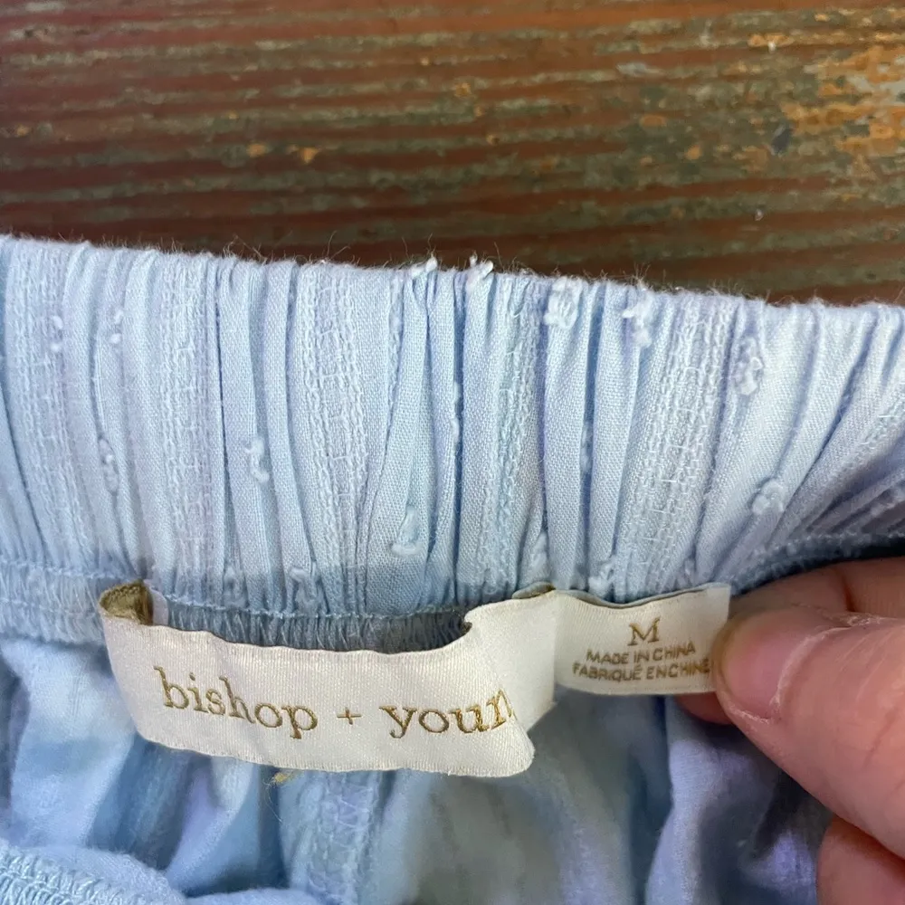 Bishop + Young Baby Blue Textured Boxer Style Pull On Shorts - Sz M 💕🎀 - Image 8