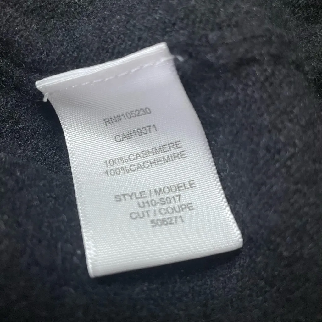 Equipment Sullivan Cashmere Black Button‎ V Neck Cardigan Size Medium - Image 9