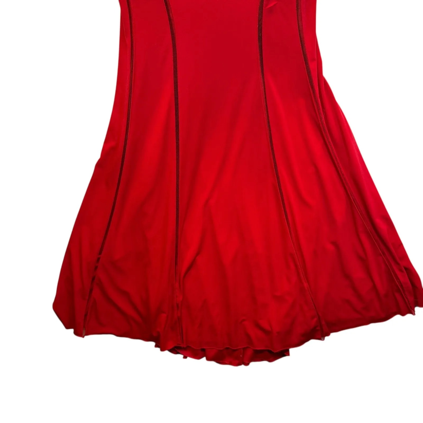 JVN by Jovani Red Evening Gown Mermaidcore Romantic Girly Fairy Angel Size 6 - Image 4