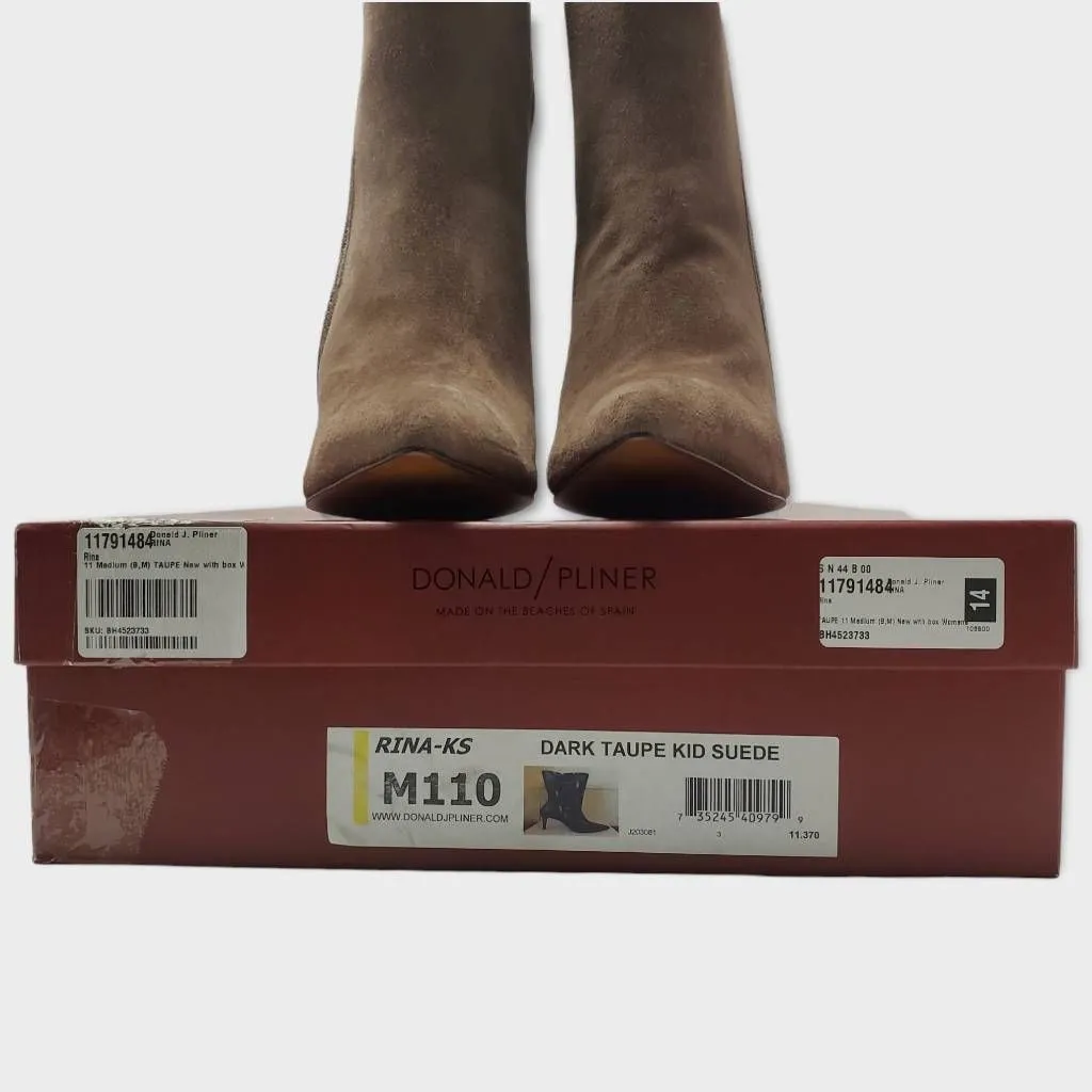 Donald J. Pliner Rina Womens Suede Pointed Toe Mid - Image 10