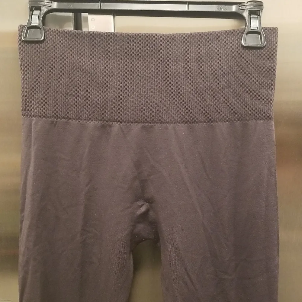 💕SOFRA💕 Fleece Lined High Rise Soft Leggings (2 Pairs) Brown & Charcoal Gray Size M - Image 10