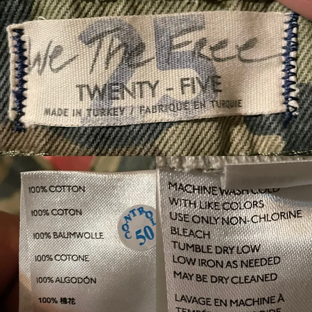 We the Free Free People Womens Pants Green Camo Camouflage 25 - Image 9