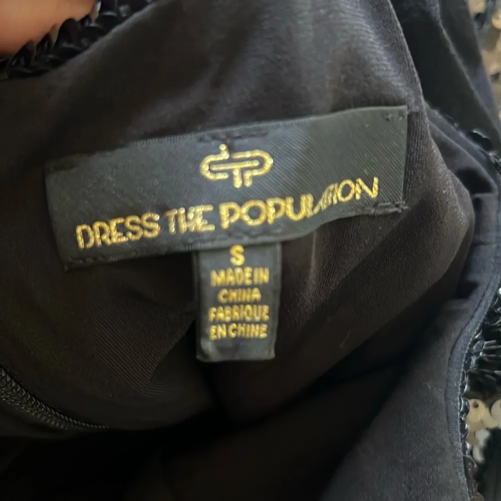 DRESS THE POPULATION Purl iridescent Sequin Cocktail Party Mini Dress - Image 7