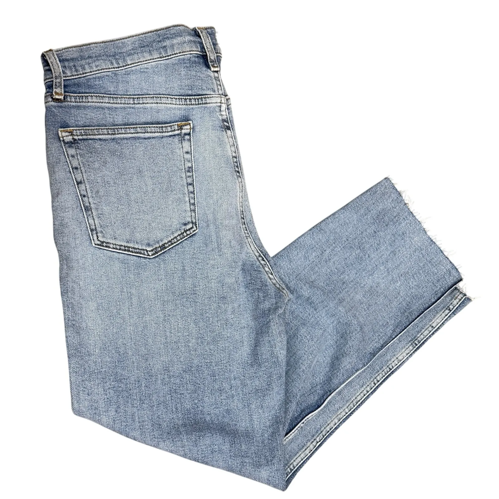 Re/done Jeans Womens Straight High Rise 70s Stove Pipe 32 x 27 Ankle Button Fly - Image 4