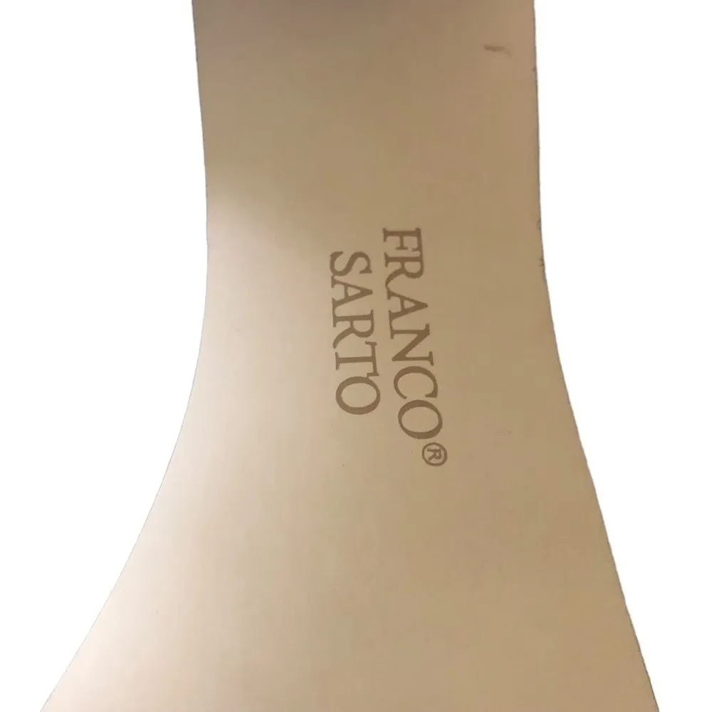 Franco Sarto A-Lady Gray Suede Leather Fold Down Heeled Boots Side Zip Sz 7M - Image 7