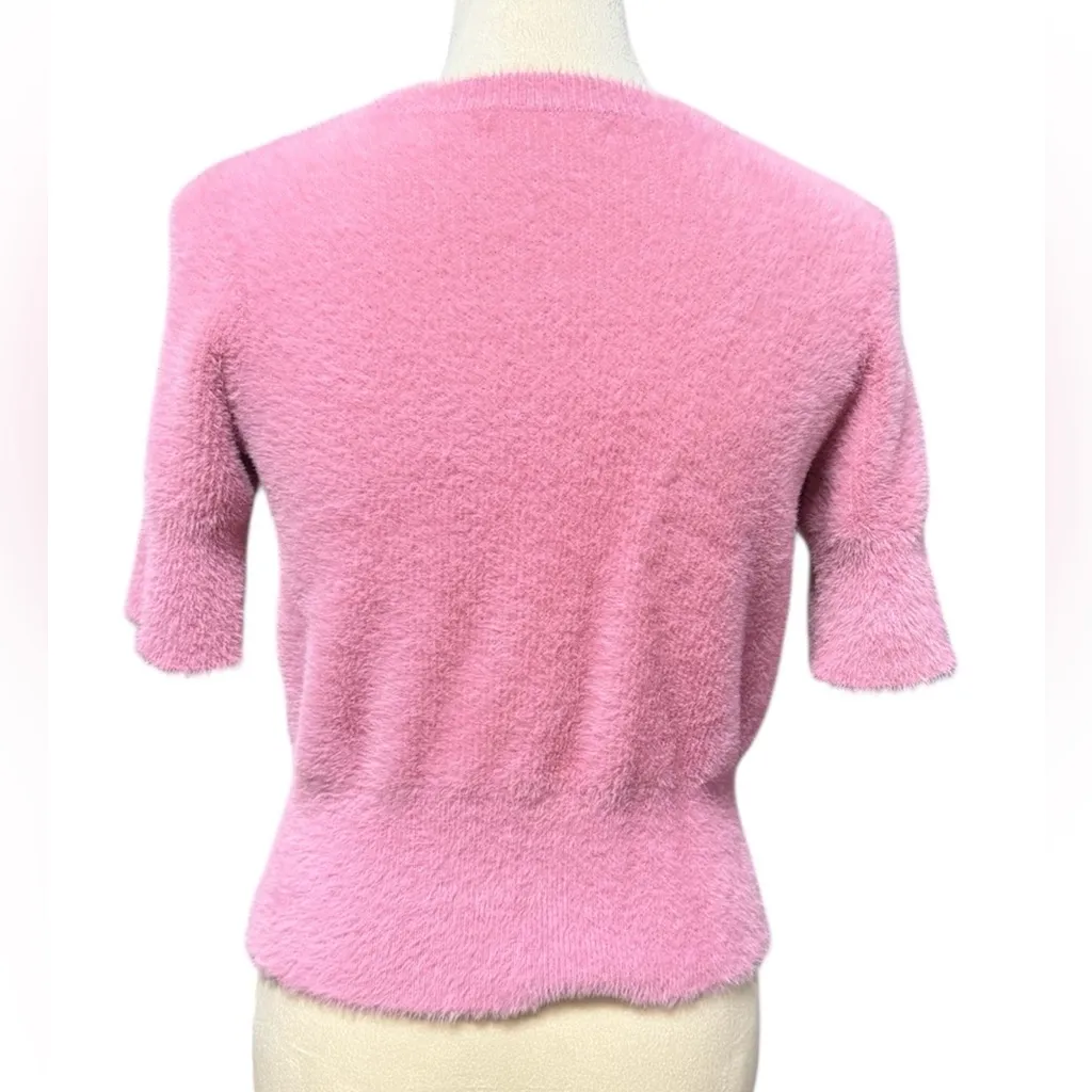 Bailey 44 Soft Pink  fuzzy Knit Top - Image 2