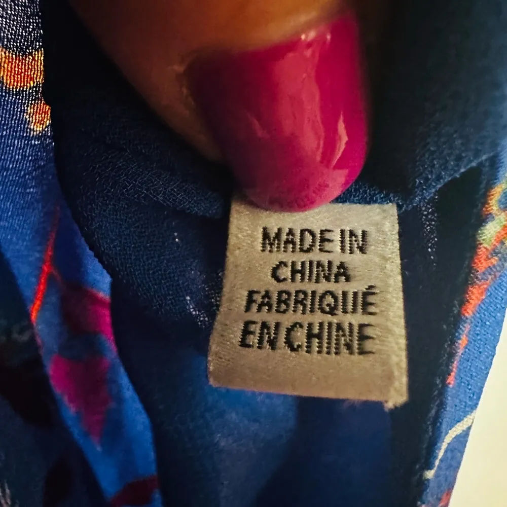 Tanya Taylor Womens  Madelina  Silk Wrap Dress Size 8 Blue Floral Print Ruffles - Image 14