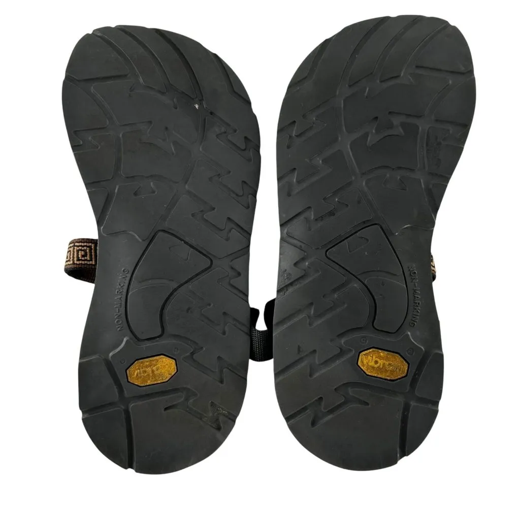 Chaco Brown Greek Key Strappy Classic Hiking Sandals Women's Size 8 - Image 8