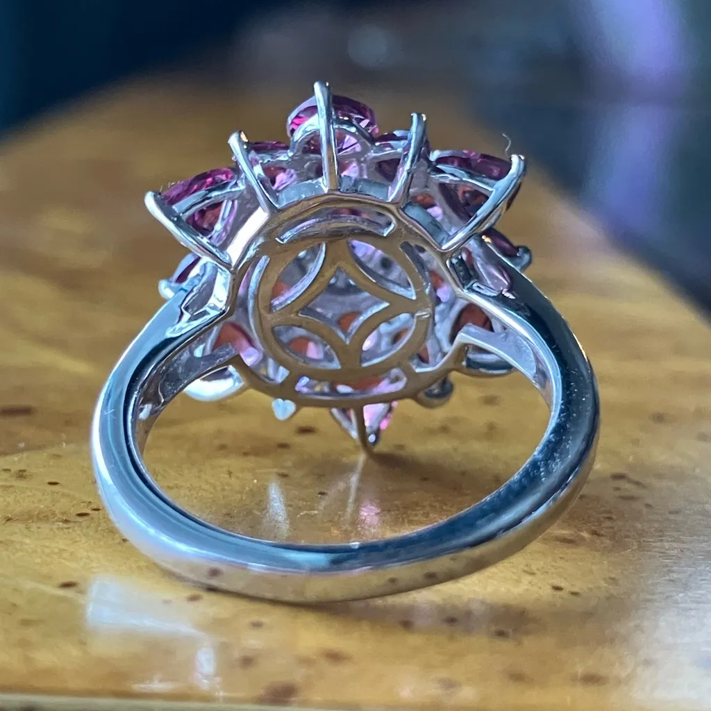 Tanzanian Wine Garnet Sterling Silver Ring Size 7 - Image 5