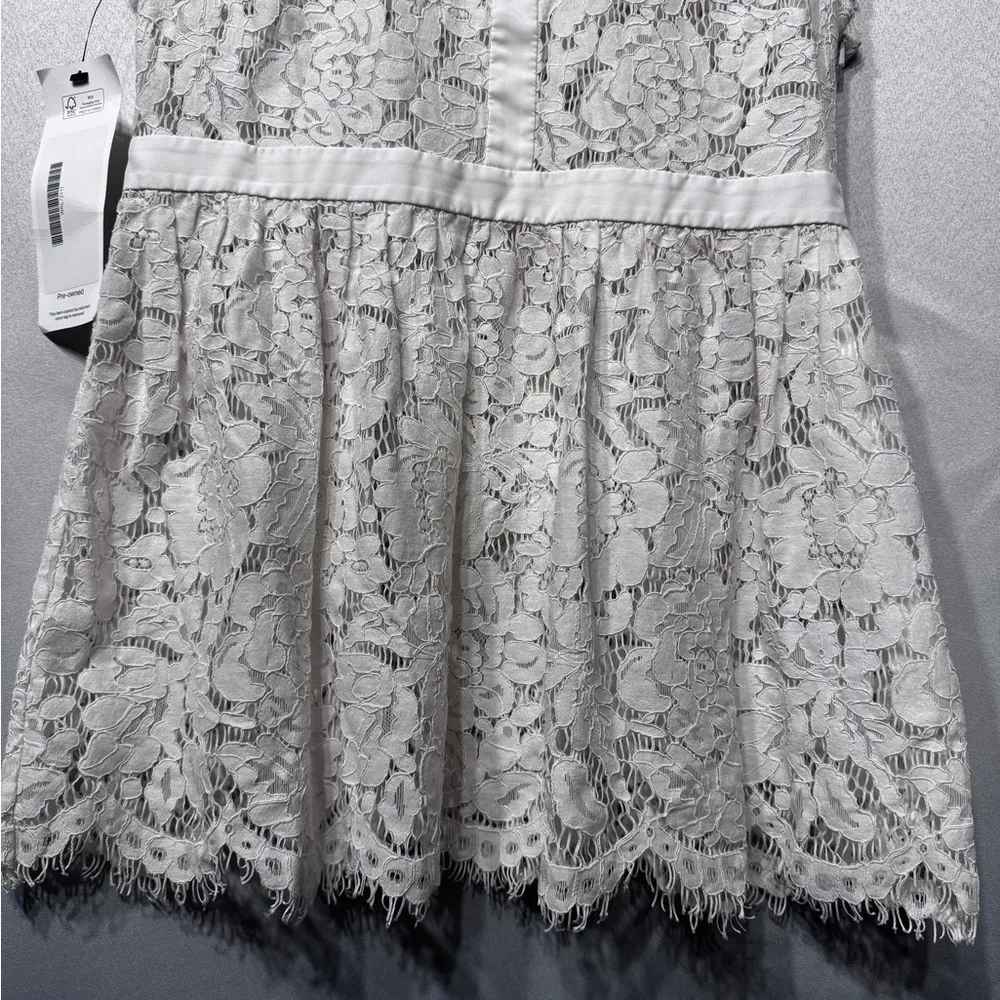 Rachel Zoe-Jaime Ivory Lace Top- Size 4- The Real Real Tag still on - Image 4