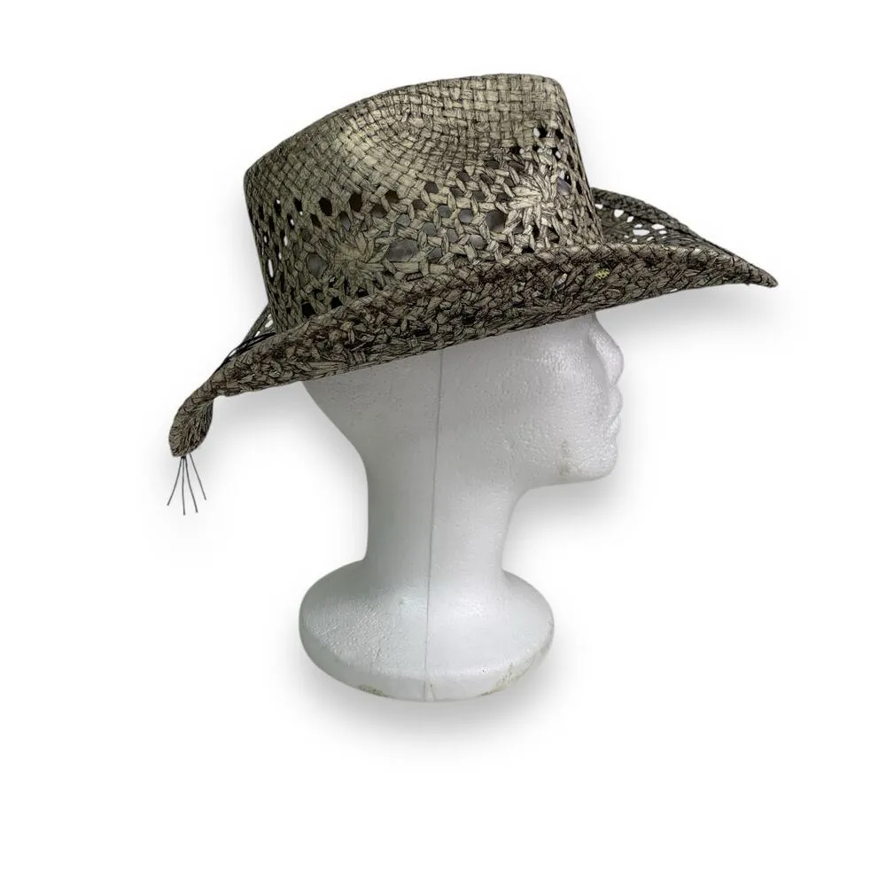 Bullhide Hats Run a Muck Collection GONE CRAZY Gray Toyo Straw Cowboy Hat - Image 6