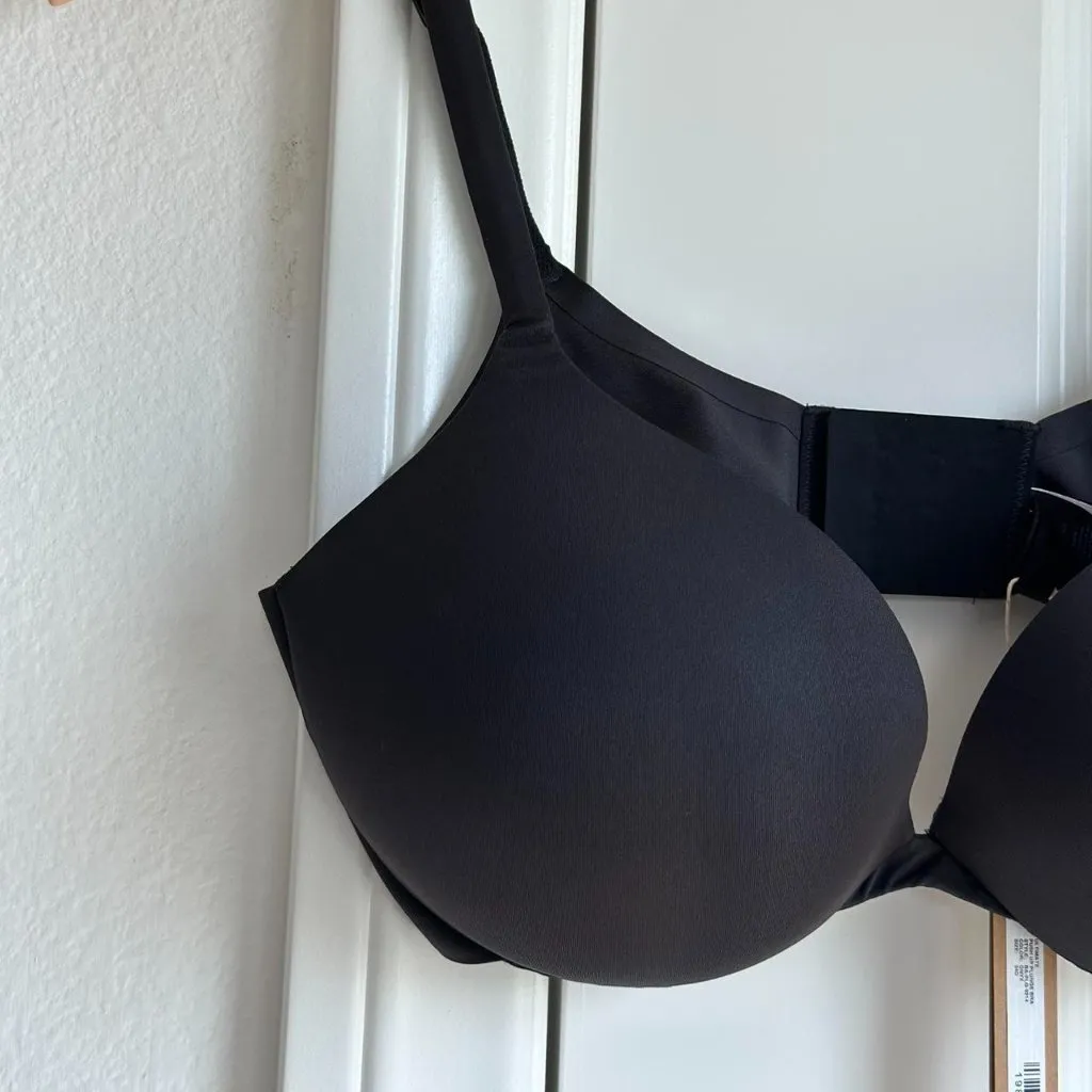 Skims Ultimate Collection Teardrop Push-Up Plunge Bra in Onyx, Size 34D - Image 6