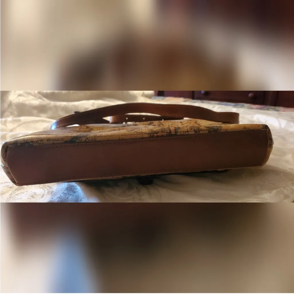 Patricia Nash European Map Print Kirby Crossbody Bag NWT - Image 9