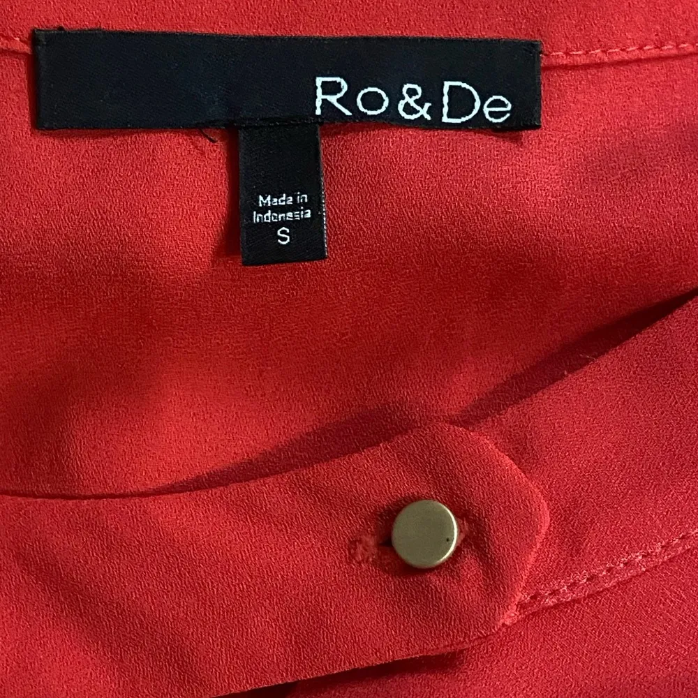 Ro&De Red Long Sleeve Red Blouse Size Small EUC￼ - Image 5