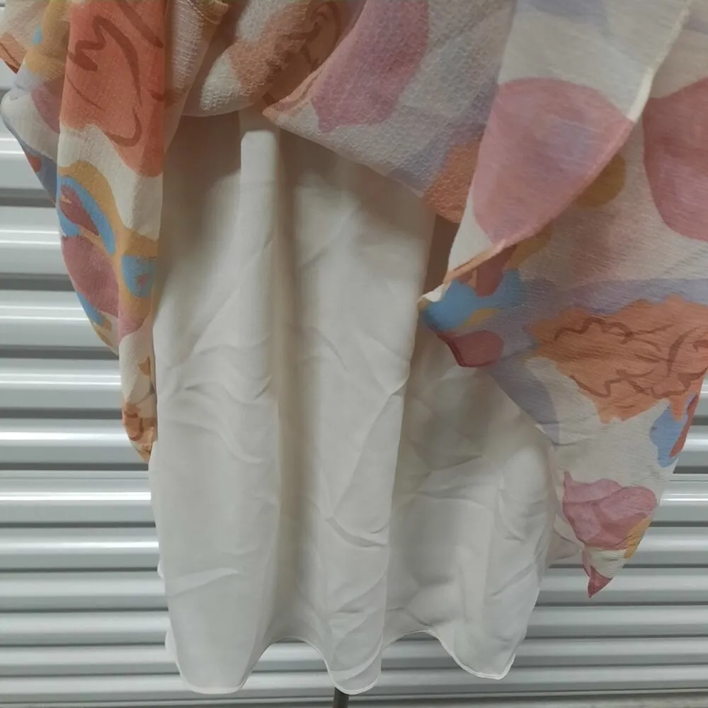 Ted Baker Juleah Dress Womens US Size 8 Floral Ruched Short Sleeve Minidress - Image 12