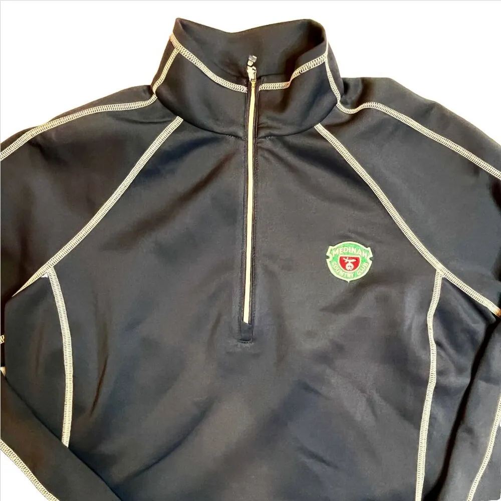 Sunice Medinah Country Club Navy 1/4 Zip Long Sleeve Pullover SZ M Golf Top Blue Size M - Image 4