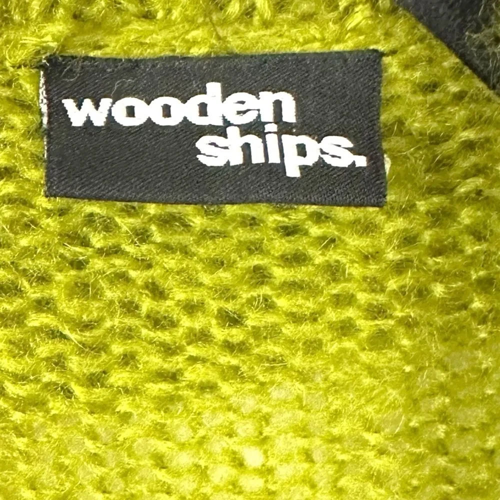 Wooden Ships Lightweight Wrap Cardigan in Fern Forest Green Size Medium Large - Image 5