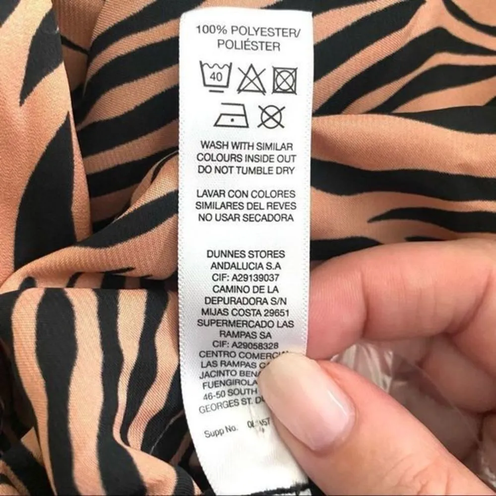 GALLERY Zebra Printed Blouse Blouse‎  NWT Sz6 - Image 5