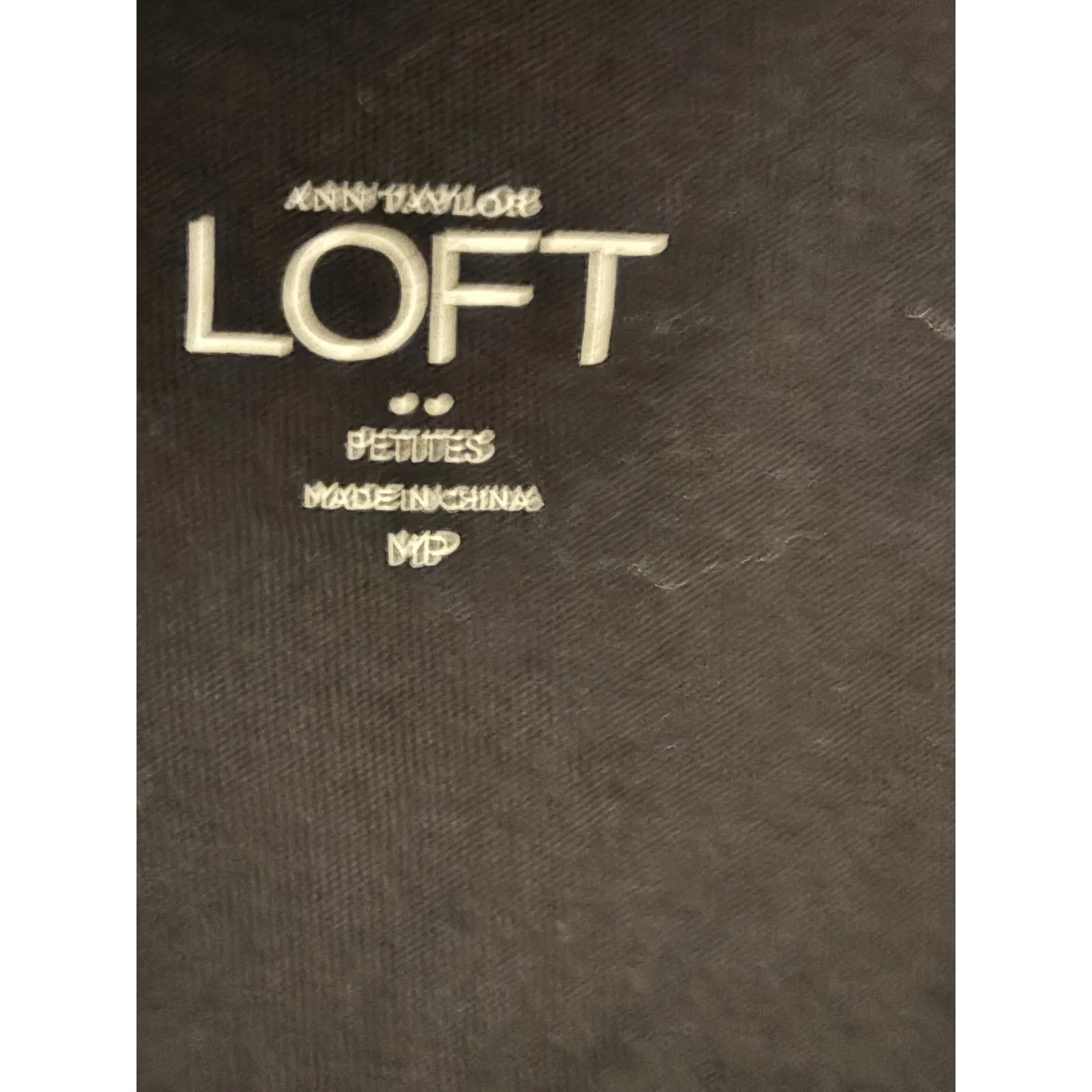 LOFT Petite Tank Top Metallic Gold Sparkle Black‎ Sleeveless Party - Image 3