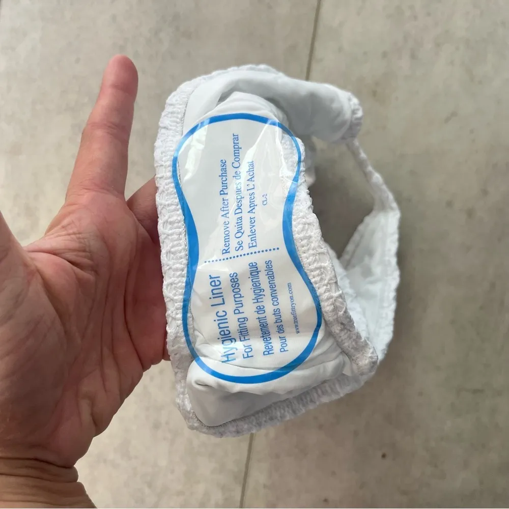 NWT Demi Moore Andie Swim White Crochet Tropez Bottom Small Midrise Classic Fit - Image 8